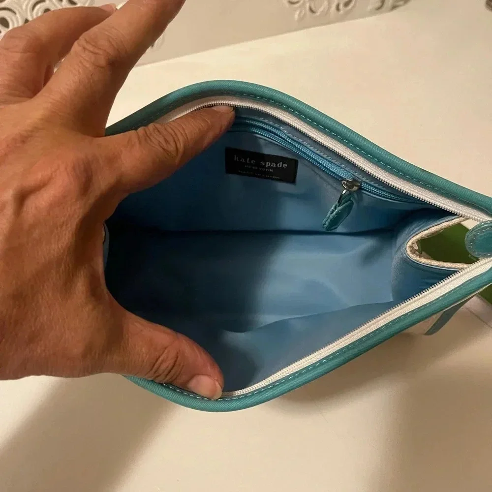Kate Spade large gorgeous new condition make up bag very clean inside